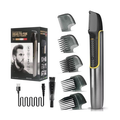 Máquina para Afeitar Profesional Recargable Head-To-Toe Body Hair Trimmer