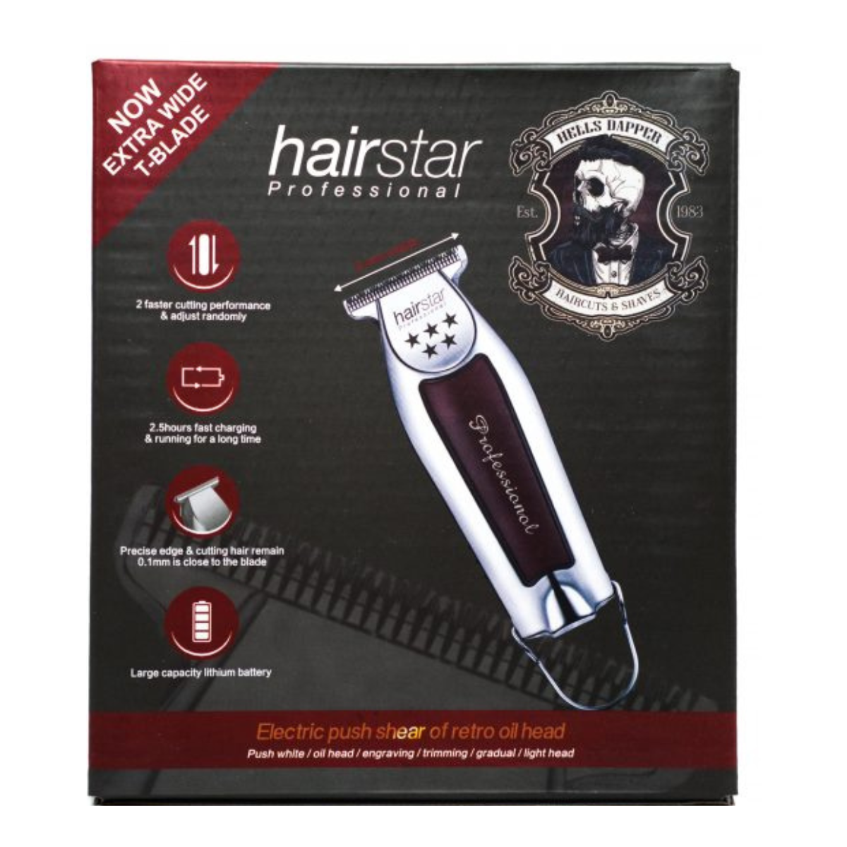 Máquina Profesional para Afeitar Desvelladora Marca HairStar Modelo KM-202