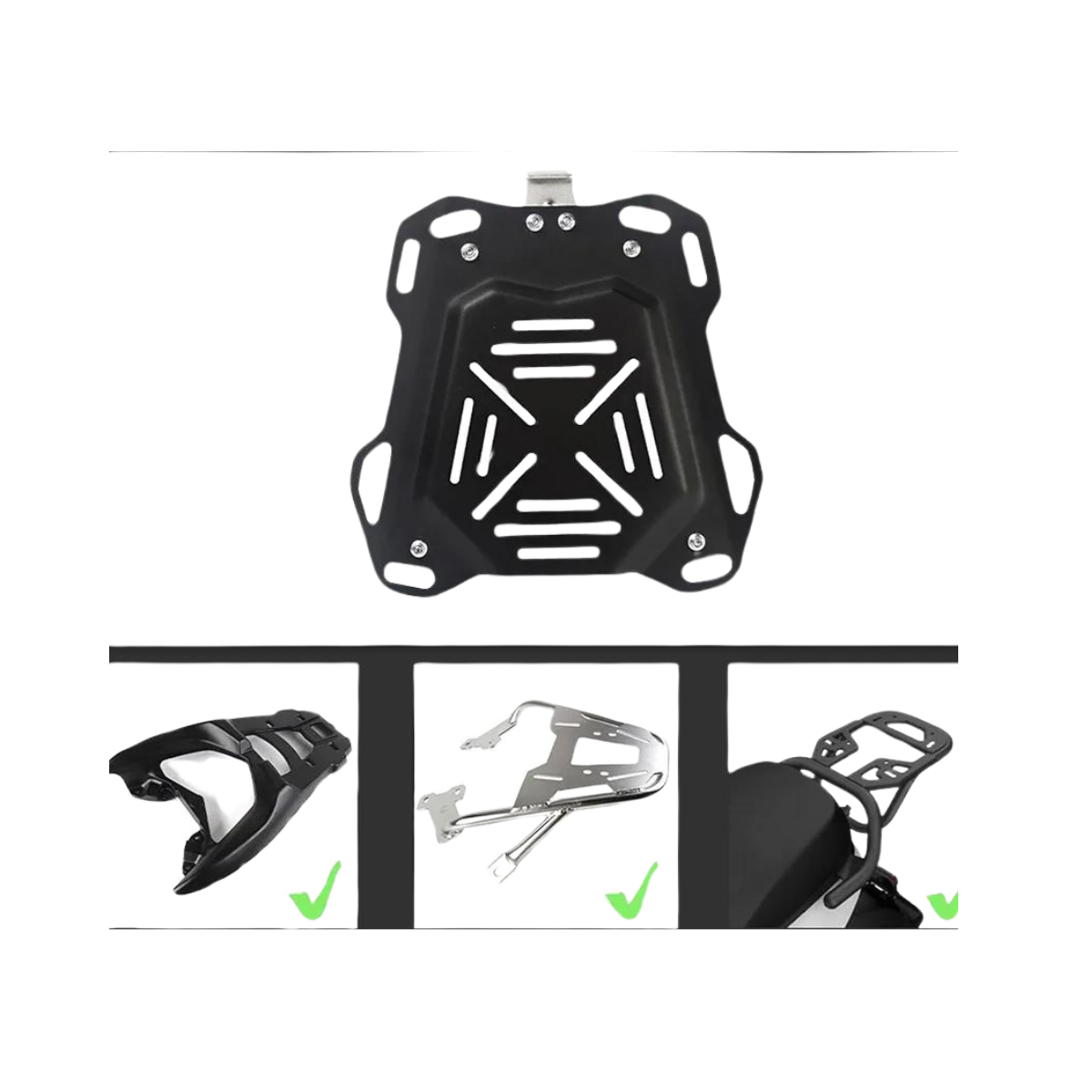 Maleta Top Case Aluminio para Moto Back X-Series 55 Litros Negro