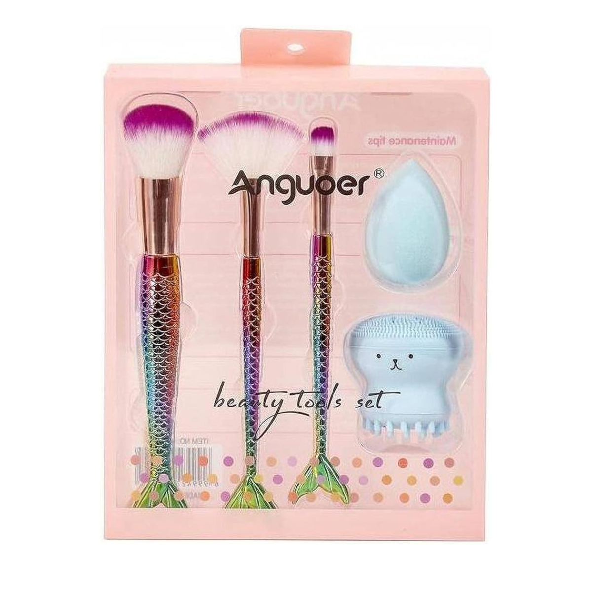 Kit Brochas y Esponjas para Maquillaje Anguoer