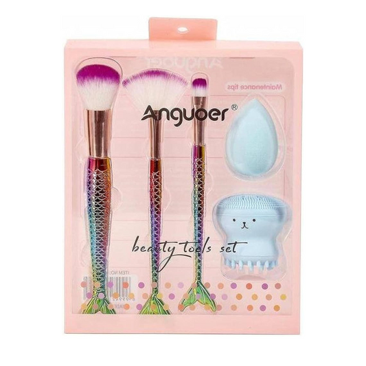 Kit Brochas y Esponjas para Maquillaje Anguoer