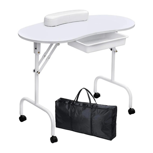 Mesa para Manicure Blanca Portátil Plegable MT-001