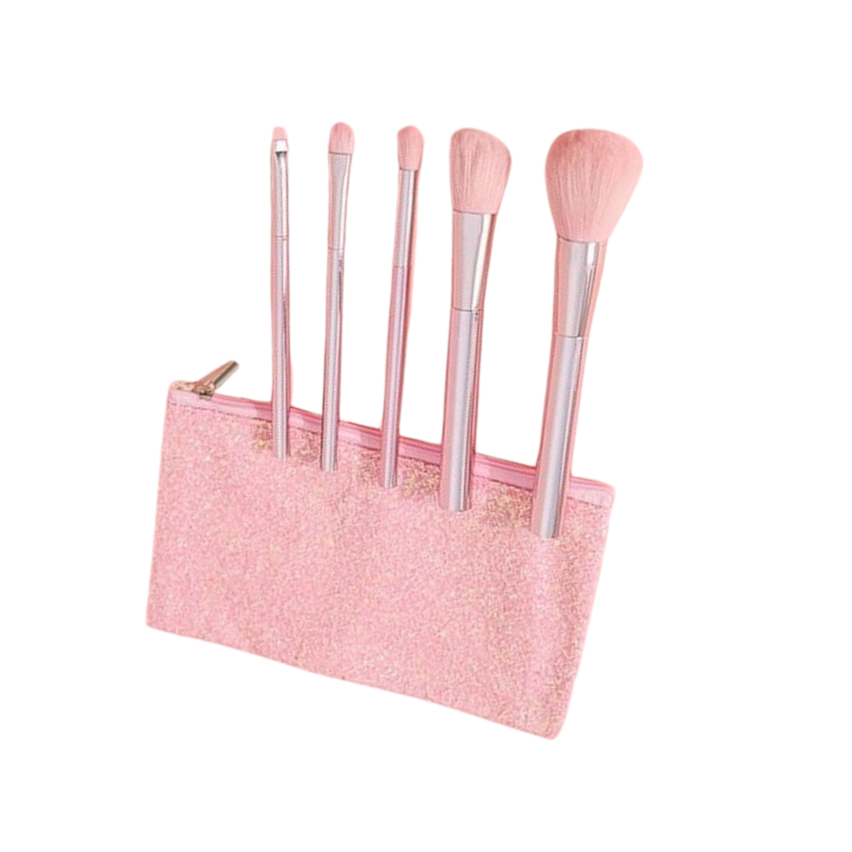 Set de Brochas Maquillaje 5 Piezas Rosado RubyFace