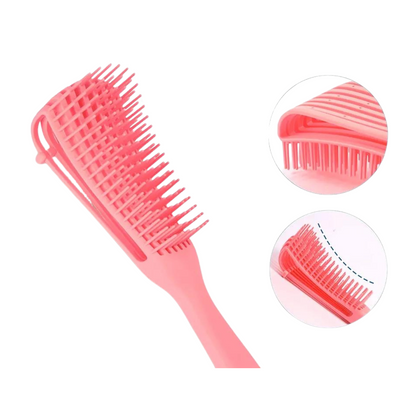 Cepillo Paleta Desenredante para Cabello Crespo MaxCare Rosado