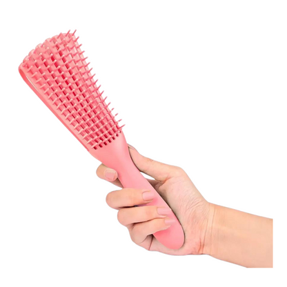 Cepillo Paleta Desenredante para Cabello Crespo MaxCare Rosado