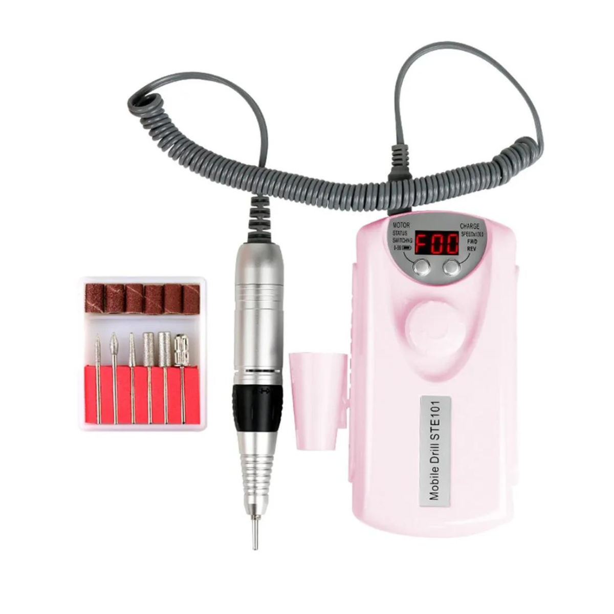 Torno Portatil para Manicure NailStar 101 Rosado