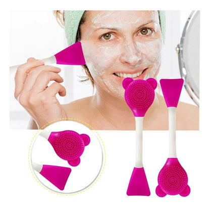 Brocha Silicona Para Mascarilla Facial 2 En 1 Exfoliante Gms