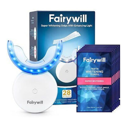 Blanqueador Dental Led Fairywill Dientes Blanco 28strips Gms