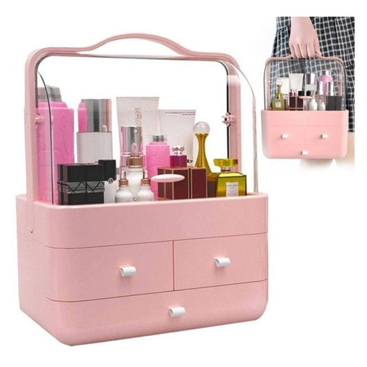 Organizador Portatil Maquillaje Joyero Cosméticos Blanc Gms