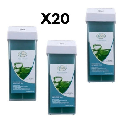 Pack 20und Cera Depilatoria Roll-on Max Care Aloe 100g Gms