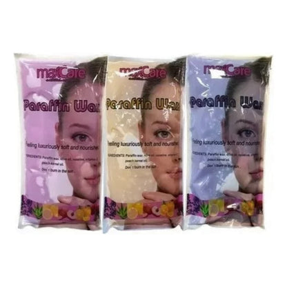 Kit X10 Cera Parafina Manos Pies Rosa Maxcare  450g Gms