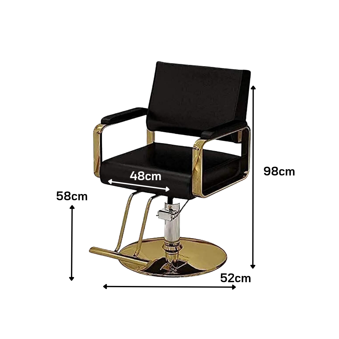 Silla Manga de Acero Inoxidable Para Peluquería