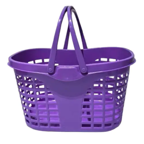 Cesta Ideal para Compras con Asas Lila Gms