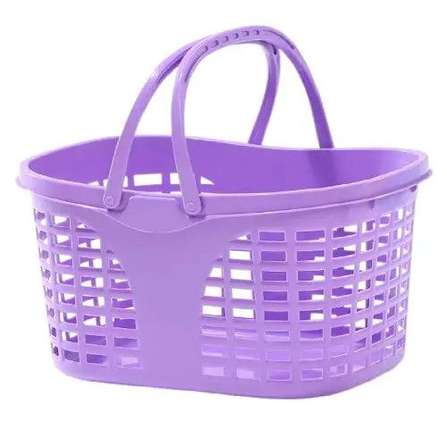 Cesta Ideal para Compras con Asas Lila Gms - Imagen 3