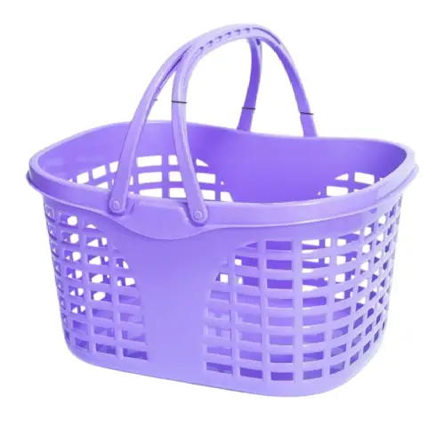 Cesta Ideal para Compras con Asas Lila Gms - Imagen 2