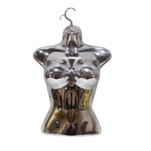 Maniqui Exhibidor Busto de Dama Color Plata Gms