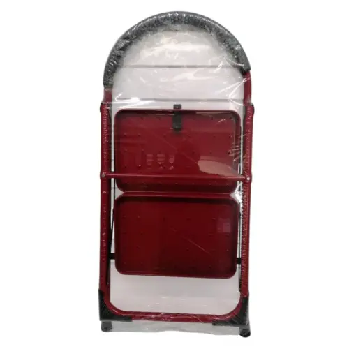 Escalera Metalica Roja Plegabe 2 Escalones Gms - Imagen 2