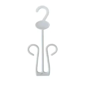 Kit 30 Colgadores de Plastico Blanco 22x9cm Gms