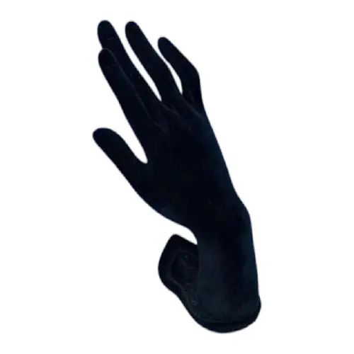 Mano Exhibidora de Terciopelo Negro para Joyería Gms