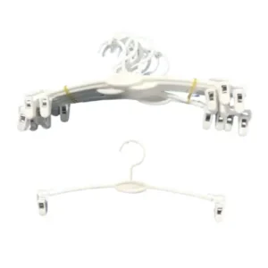 Pack 30 Colgadores de Plastico Blanco 26x11cm Gms