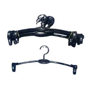 Pack 30 Colgadores de Plastico Negro 26x11cm Gms