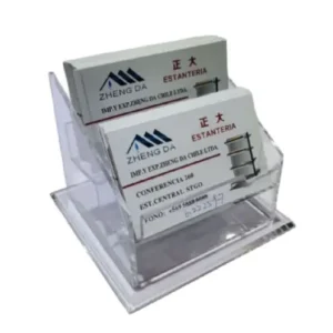 Porta Tarjetas de Presentación en Acrílico Transparente Gms
