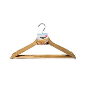Set 3 Colgadores de Madera para Ropa  32cm Gms