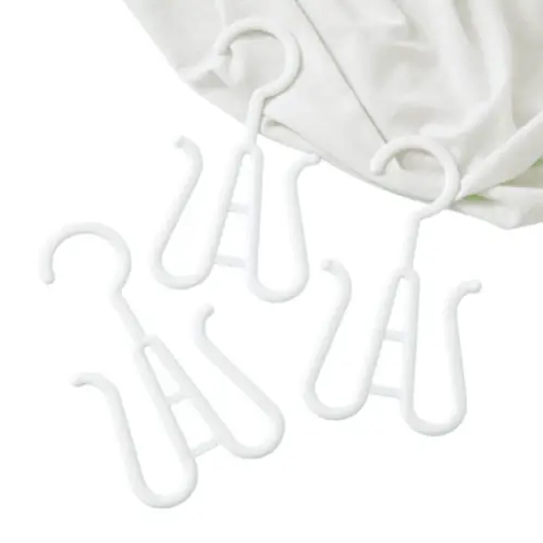 Set 30 Colgadores de Plastico Blanco 20X10cm Gms - Imagen 2