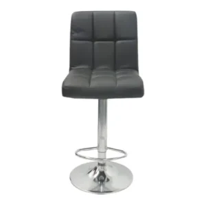 Silla Tamburete Negra con Reposapies Gms