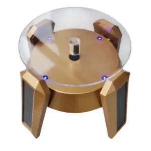 Soporte de Exhibición Giratorio para Joyas Dorado Gms