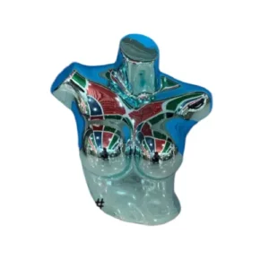 Torso Exhibidor Plateado Femenino Gms