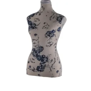 Torso Maniqui de Mujer Floral Azul Gms